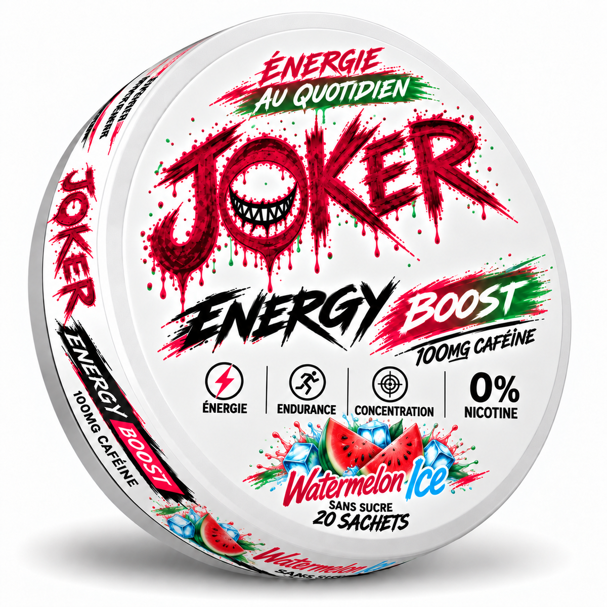 JOKER BOOST ENERGY QUOTIDIEN ✦ WATERMELON ICE✦100mg Caféine